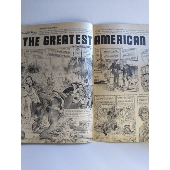MAD #232 The Great American Hero Satire Magazine Comic Book 1982 July Vintage - Picture 3 of 5